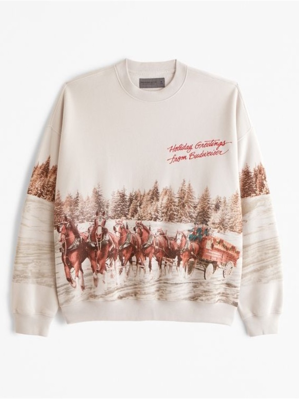 ABERCROMBIE & FITCH Budweiser Holiday Sweatshirt